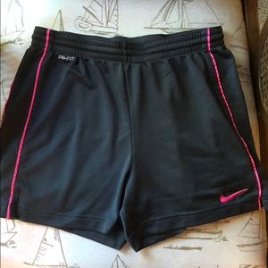 Gray Nike soccer shorts